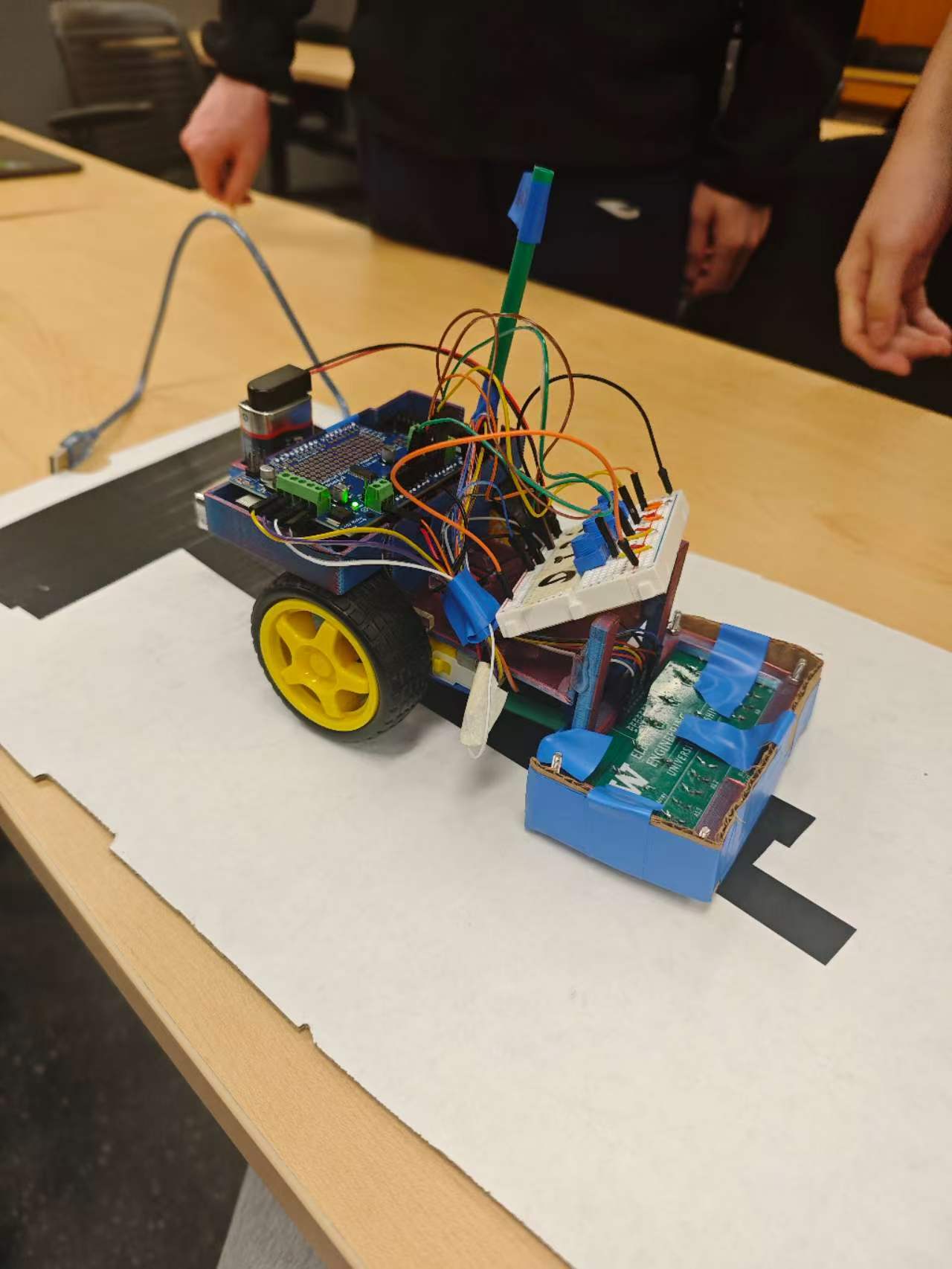 Embedded Line-Following Robot System